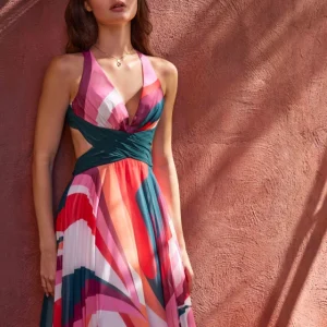 Robe coktail imprimé Juste un Baiser