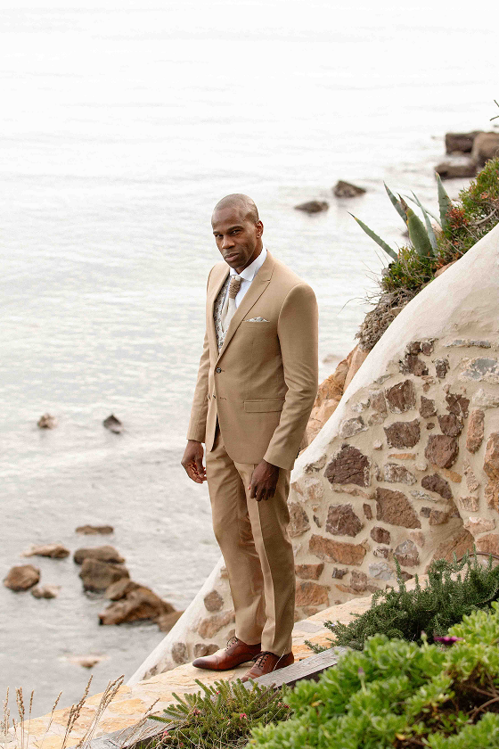 Costume trois-pièces camel