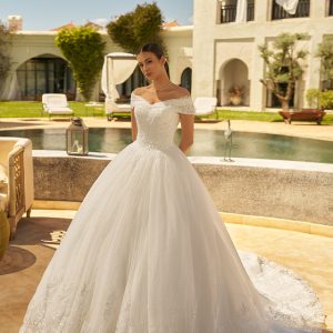 Robe de mariée princesse Jeanne LOVE by Maison Gabriella en tulle